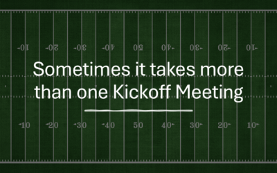 Sometimes, one kickoff meeting isn’t enough for your projects.